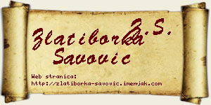 Zlatiborka Savović vizit kartica